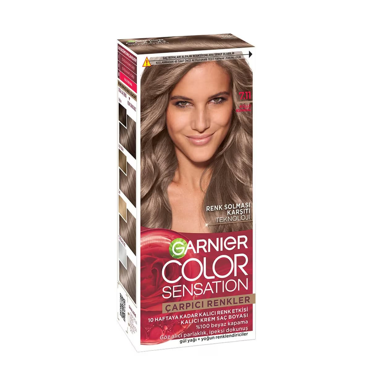 Garnier Color Sensation Saç Boyası 7.11 Küllü Kumral