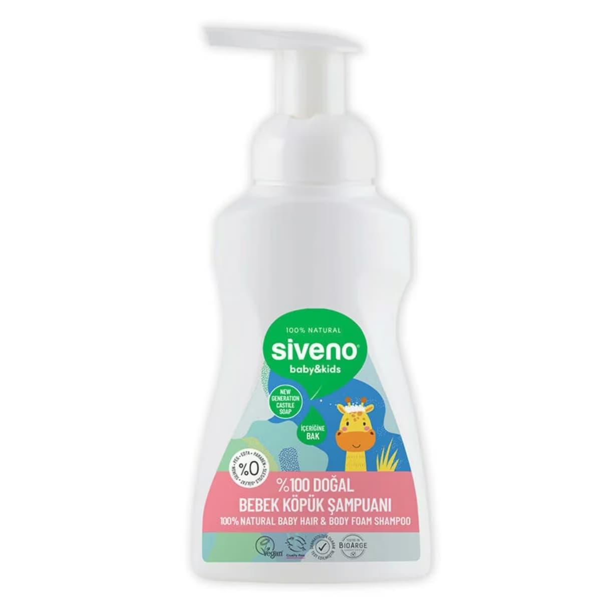 Siveno Bebek Köpük Şampuanı Doğal 250 ml