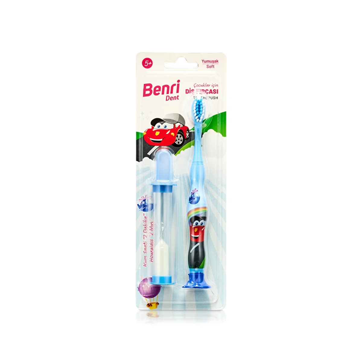 Benri Dent Kum Saatli Çocuk Diş Fırçası Mavi (Yumuşak) - Gratis