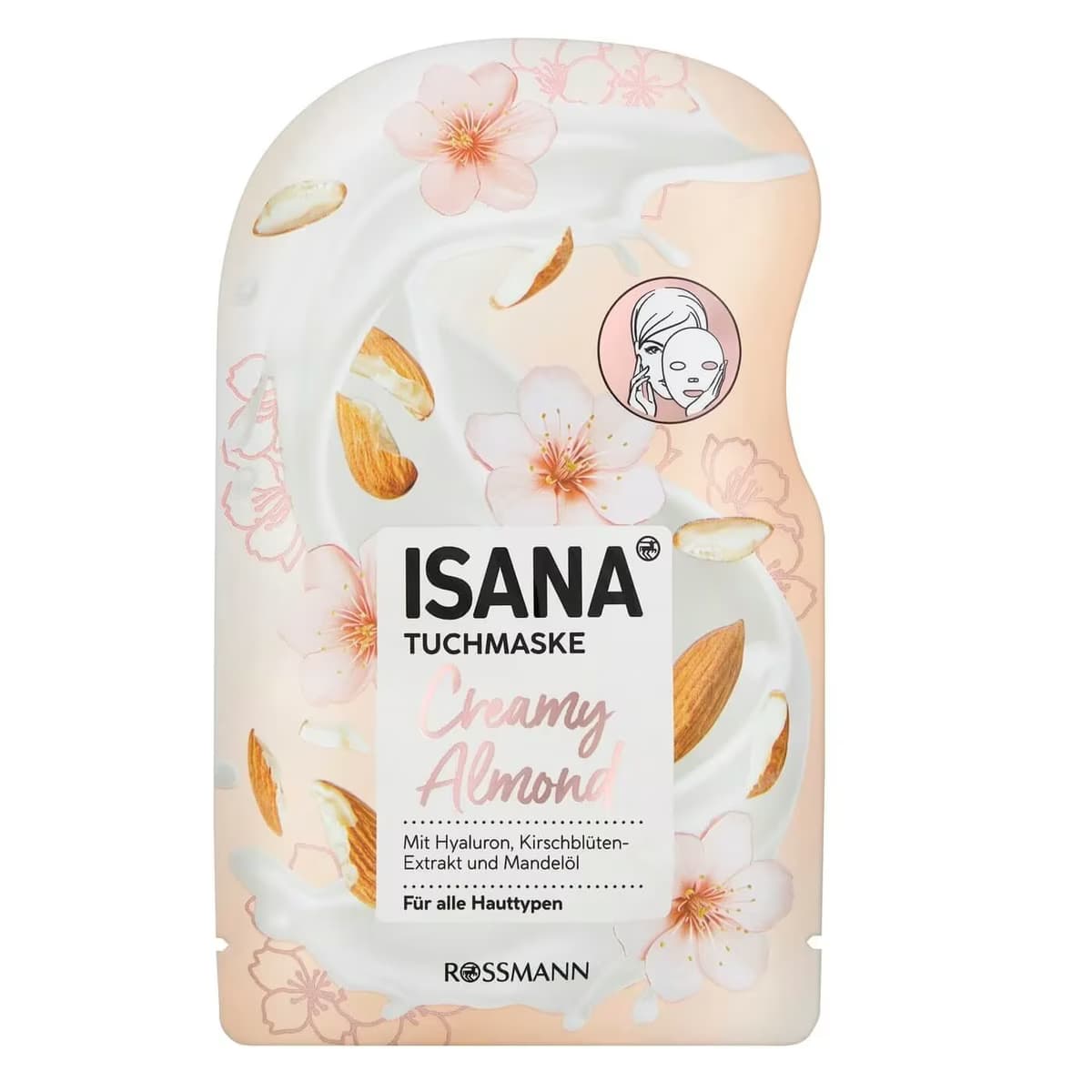 Isana Kağıt Maske Hyaluron & Badem Ekstrakt 1 adet
