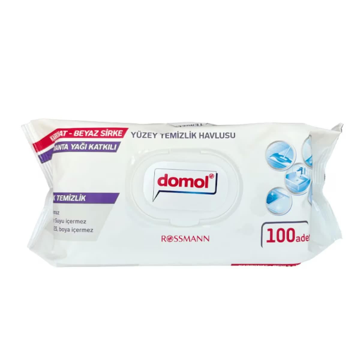 Domol Lavanta Yağı Katkılı Yüzey Temizlik Havlusu 100'lü