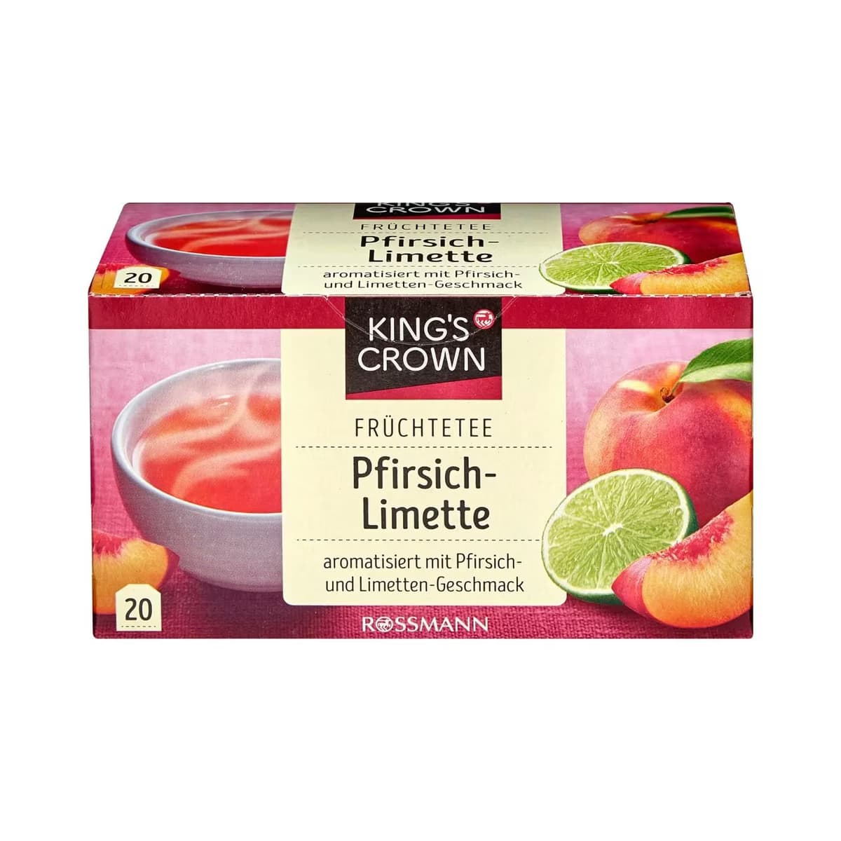 King's Crown Bitki Çayı Şeftali Misket Limonlu 20'li