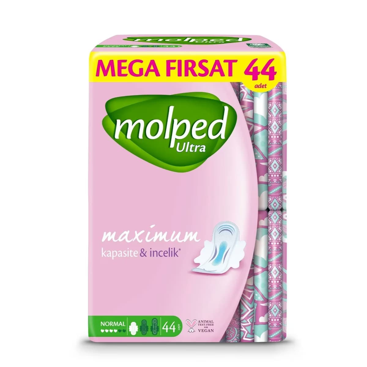 Molped Hijyenik Ped Anatomik Mega Normal 44'lü