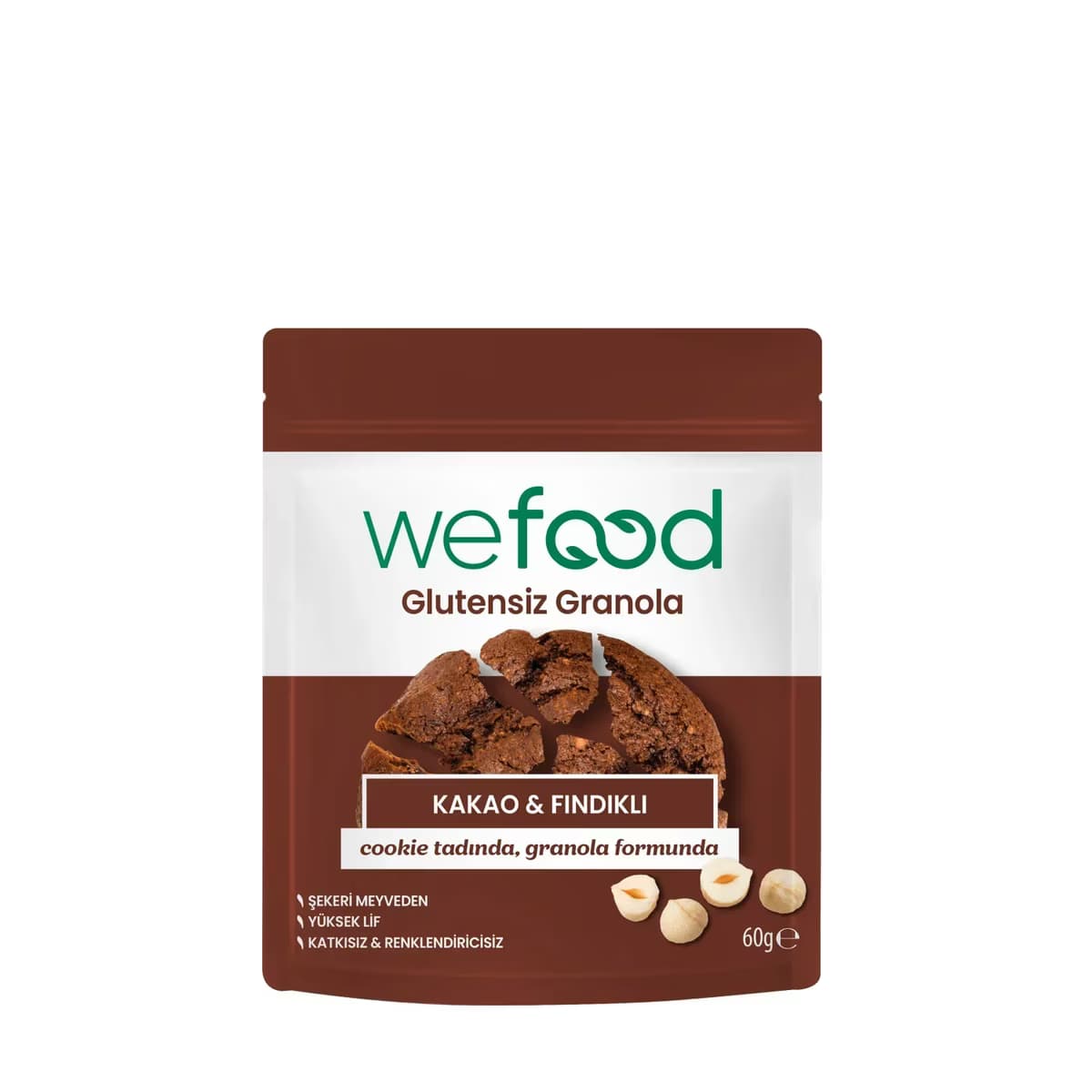 Wefood Glutensiz Granola Kakao & Fındık 60 g