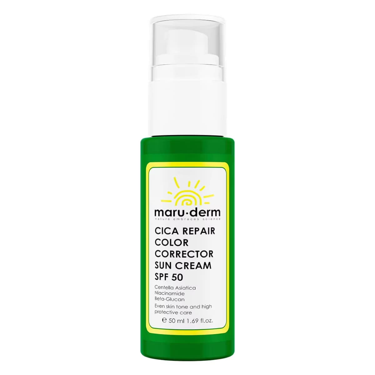 Maruderm Güneş Kremi Cica Cilt Tonu Eşitleyici Spf50+ 50 ml