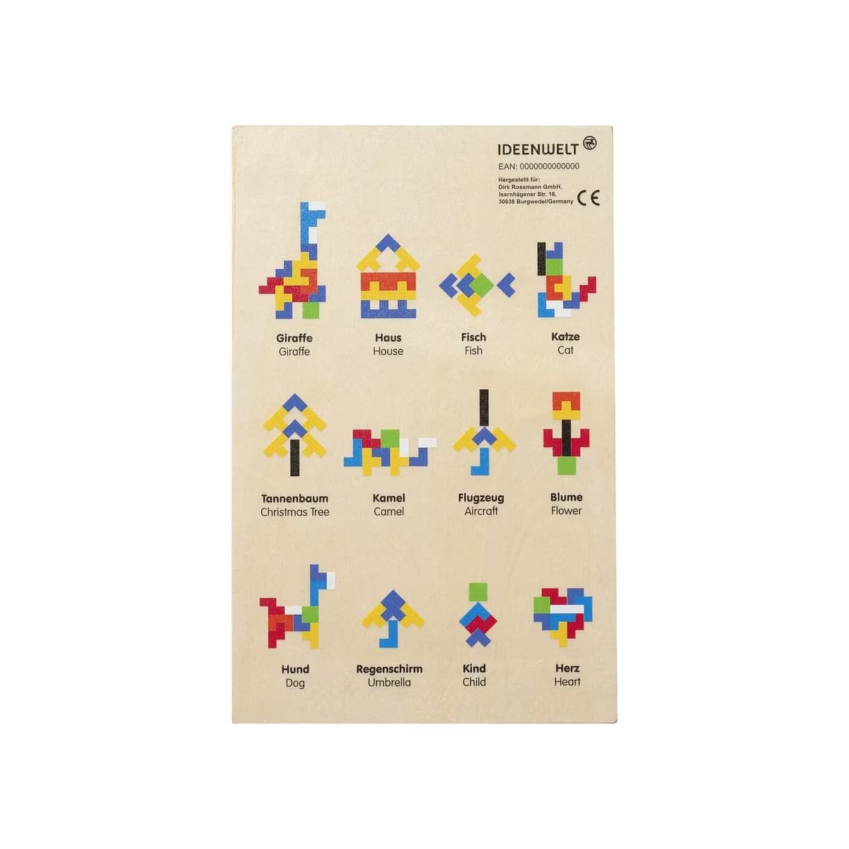 Ideenwelt Ahşap Puzzle 40 Blok