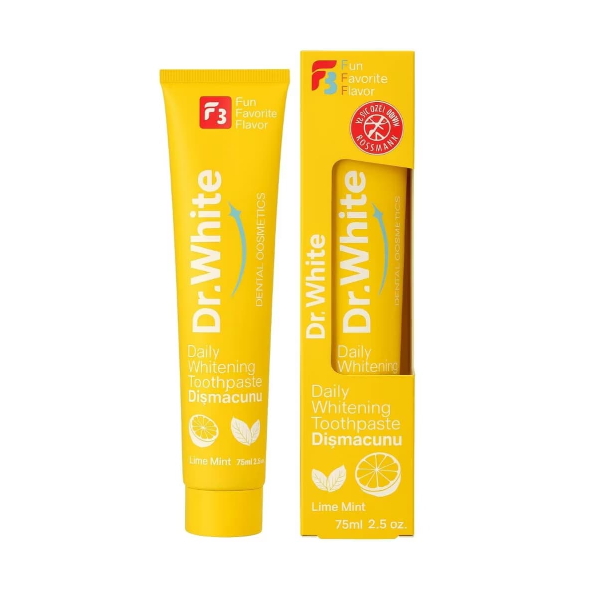 Dr. White Diş Macunu Daily Whitening Lime Mint 75 ml