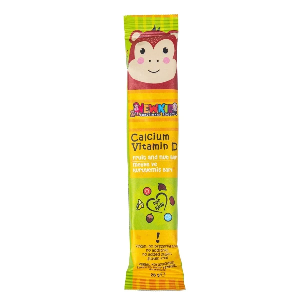 Newkid Fonksiyonel Hurma Barı Kalsiyum ve D Vitamini 28 gr