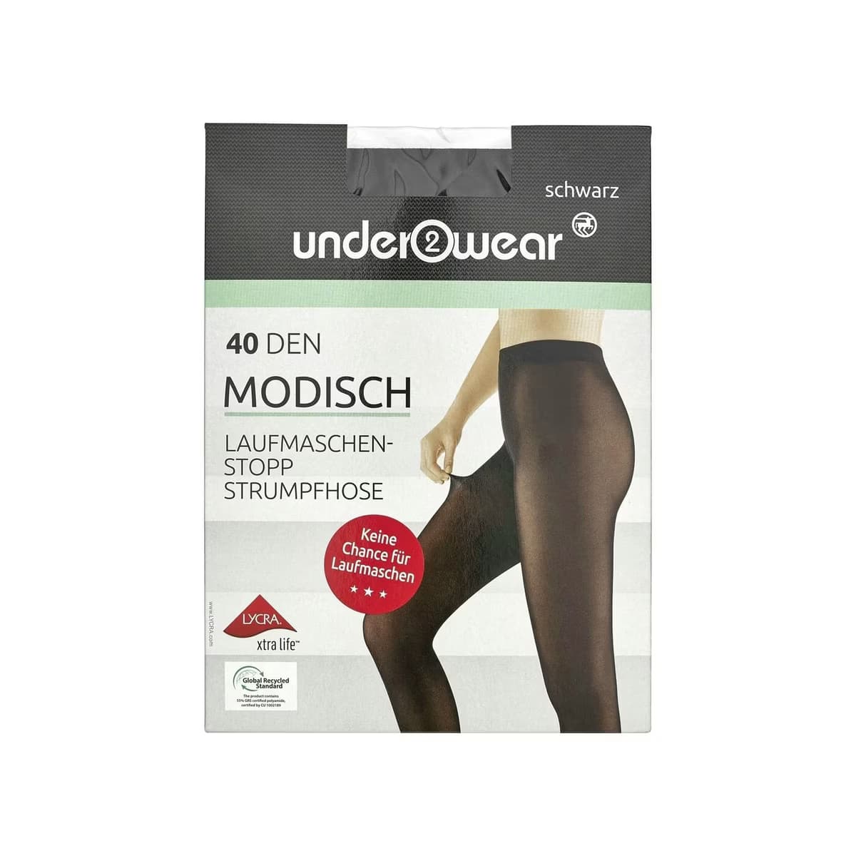 Underwear Külotlu Çorap Siyah Kaçmayan Stop 40 Den S Beden