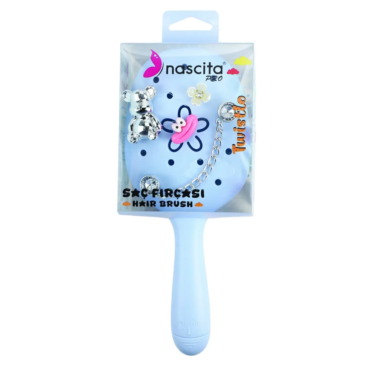Nascita Saç Fırçası Twistlo Mavi