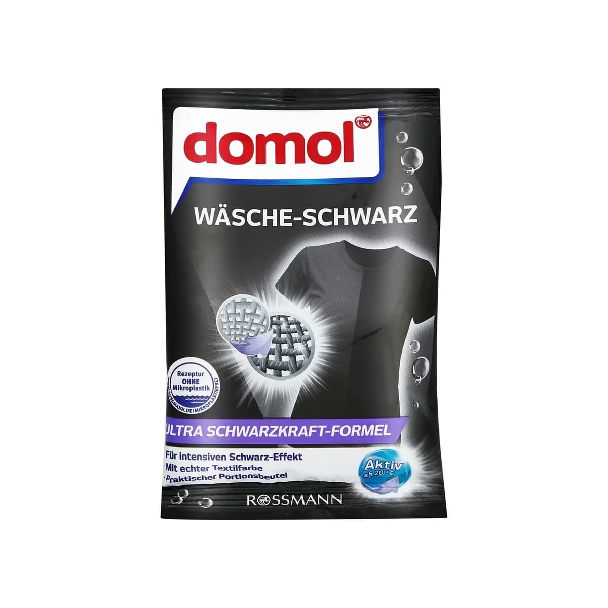 Domol Çamaşır Siyah Renk Koruyucu Toz Tek Kullanımlık 50 g