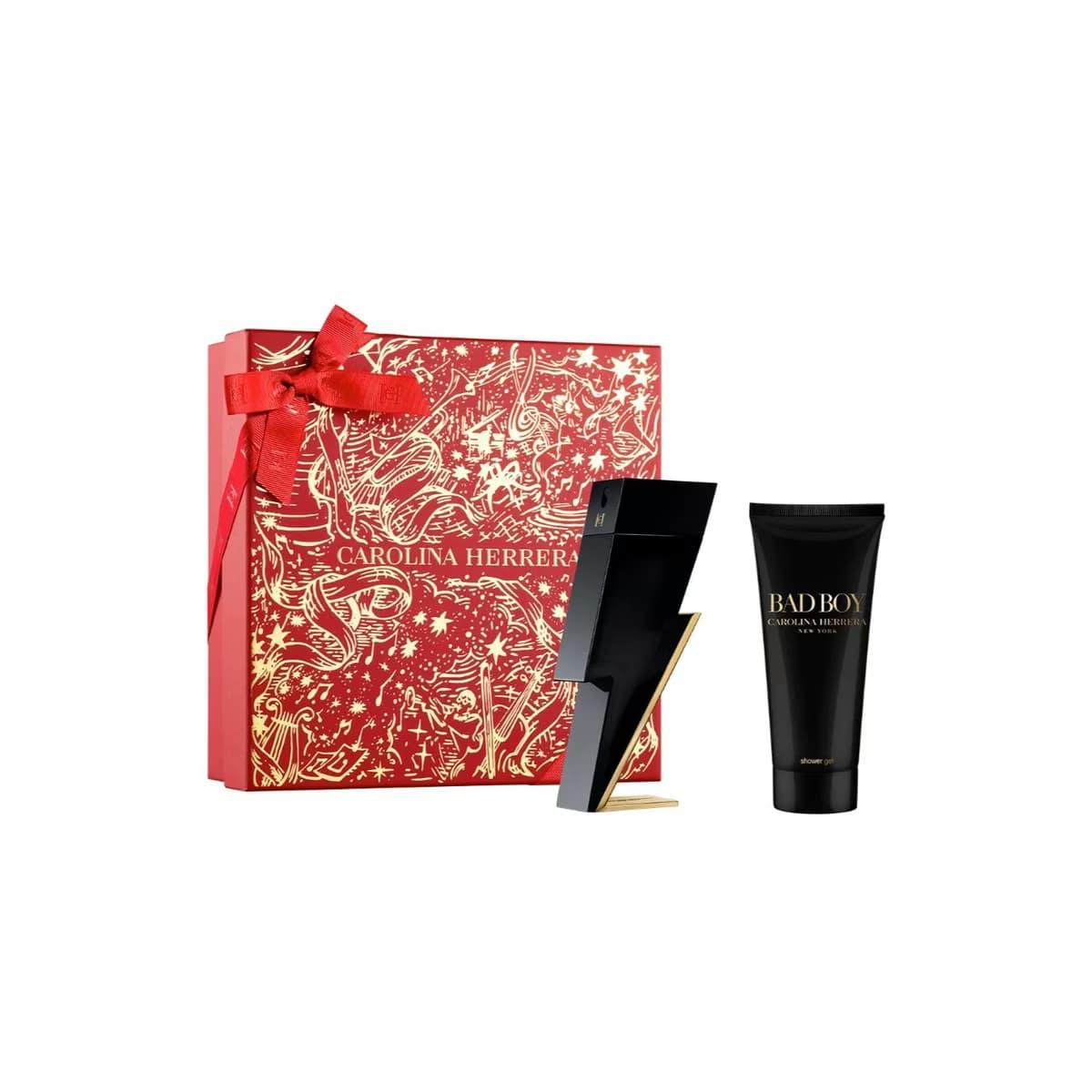 Carolina Herrera Bad Boy EDT Erkek Parfüm 100 ml + Duş Jeli 100 ml, 2'li Set