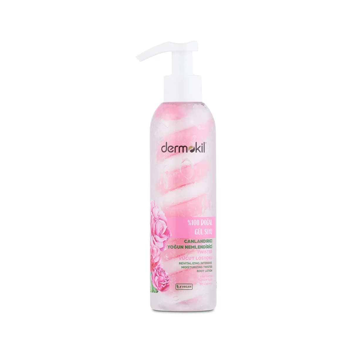 Dermokil Vücut Losyonu Twister Gül Suyu 200 ml