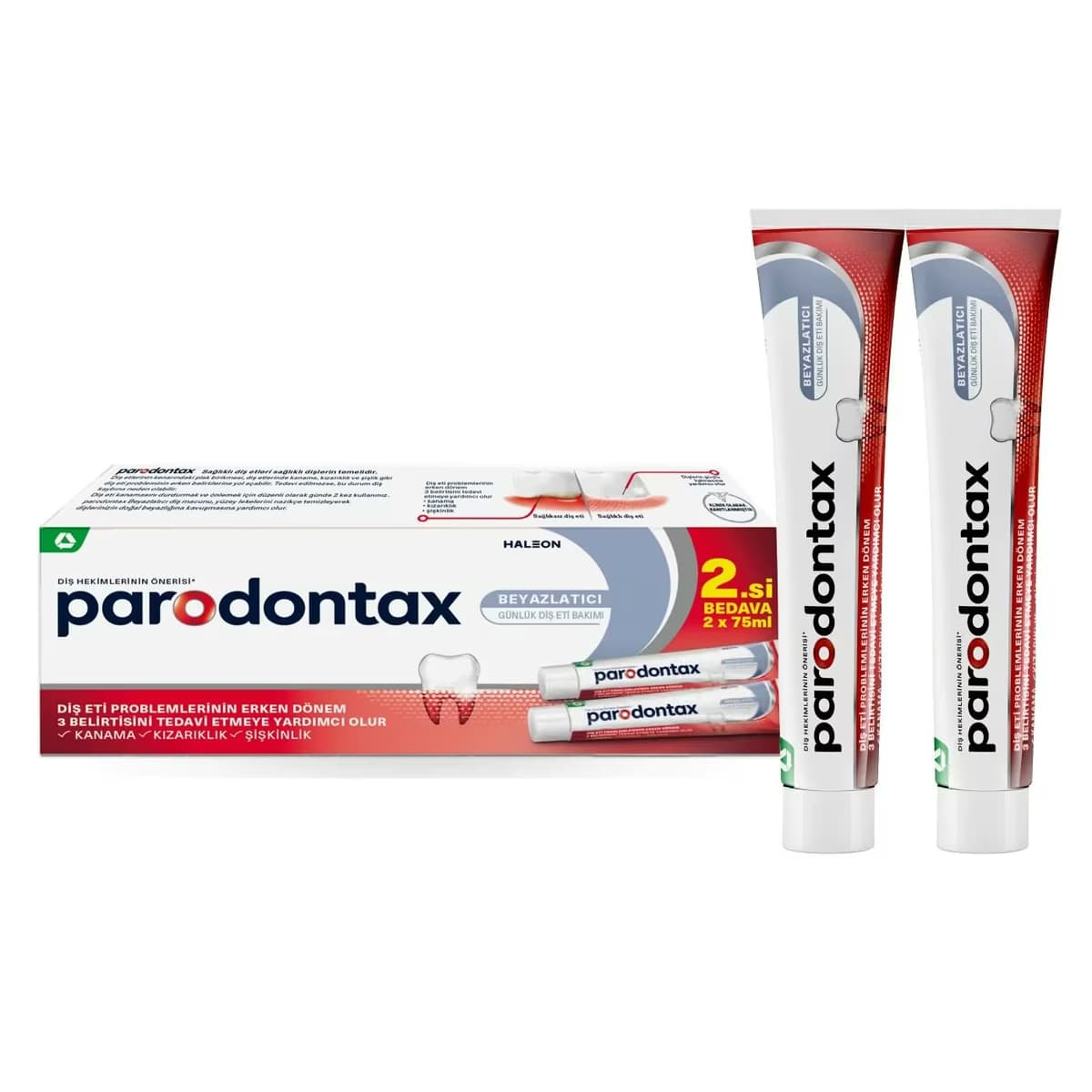 Parodontax Diş Macunu Beyazlatıcı 2x75 ml