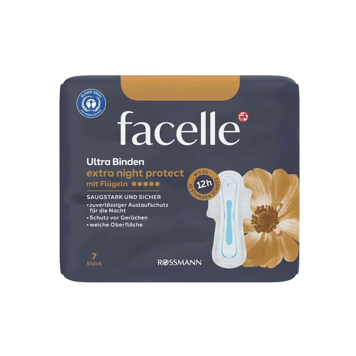 Facelle Ultra Ped Kanatlı Ekstra Gece Koruyucu 7'li