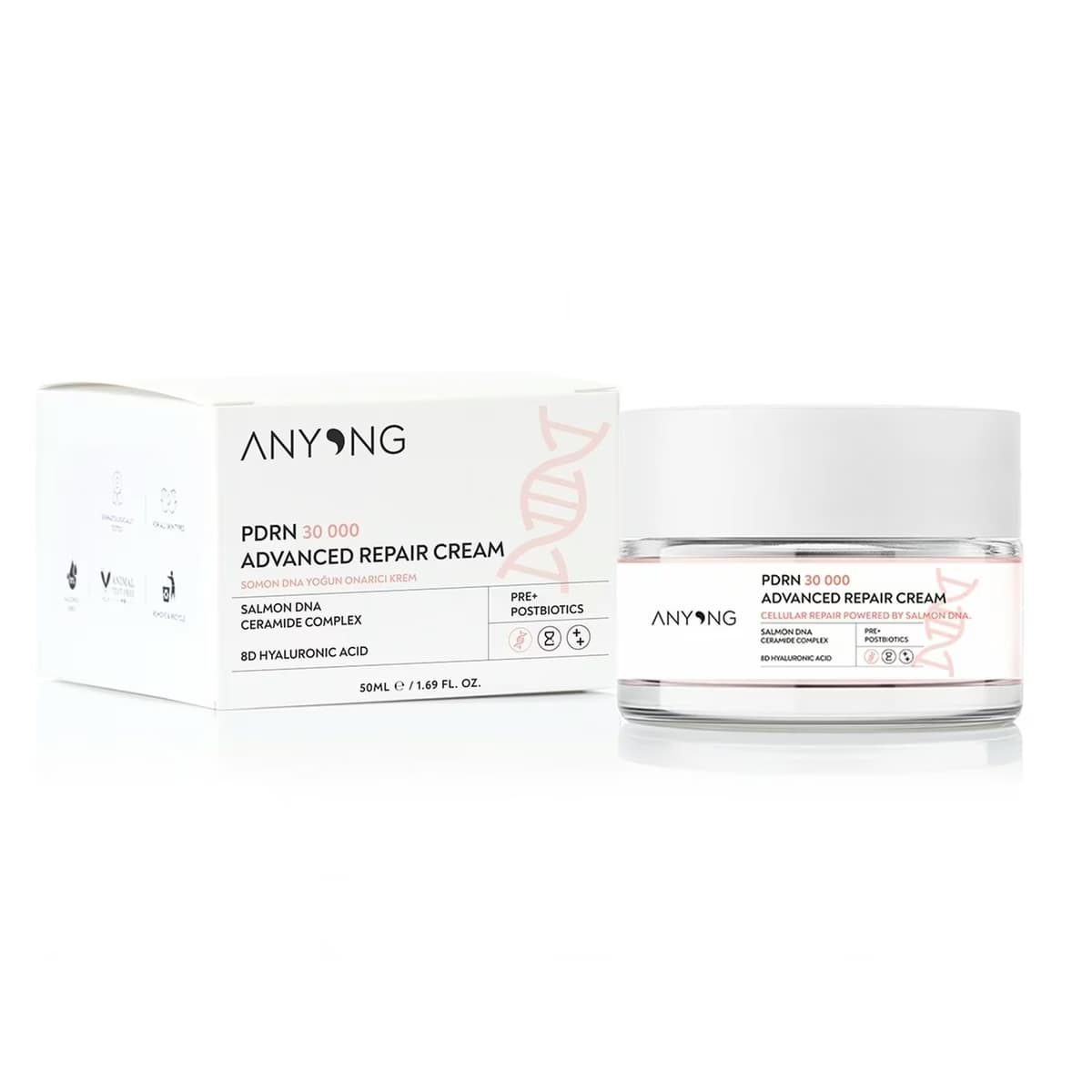 Anyong PDRN 30.000 Somon DNA Yoğun Onarıcı Krem, 50 ml