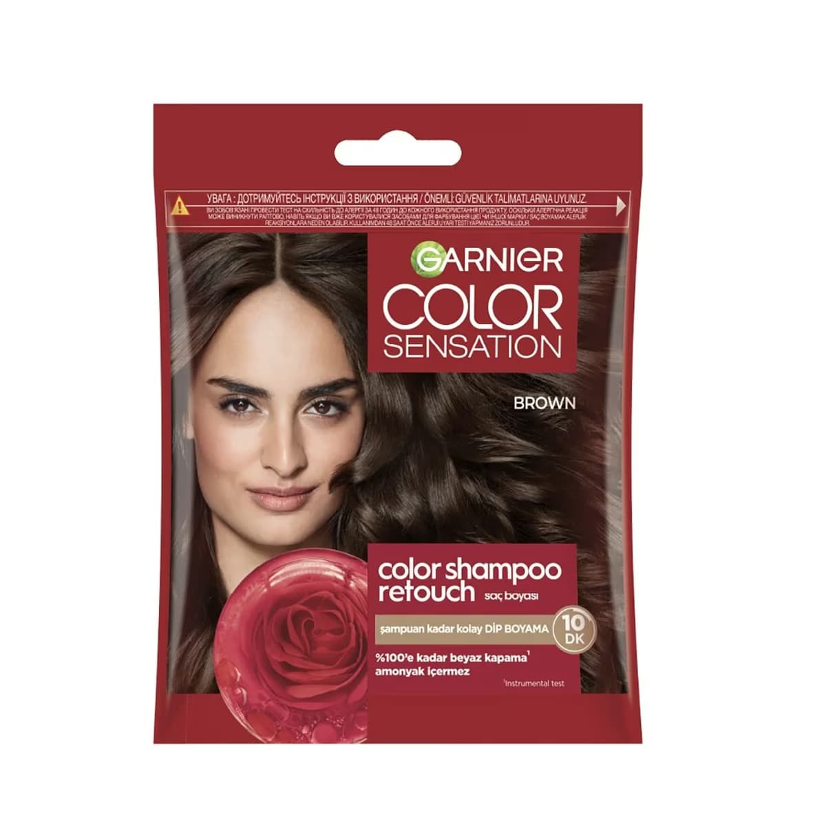 Garnier Color Shampoo Retouch Şampuan Kolaylığında Dip Boyası Kahve 4.0 1 Adet