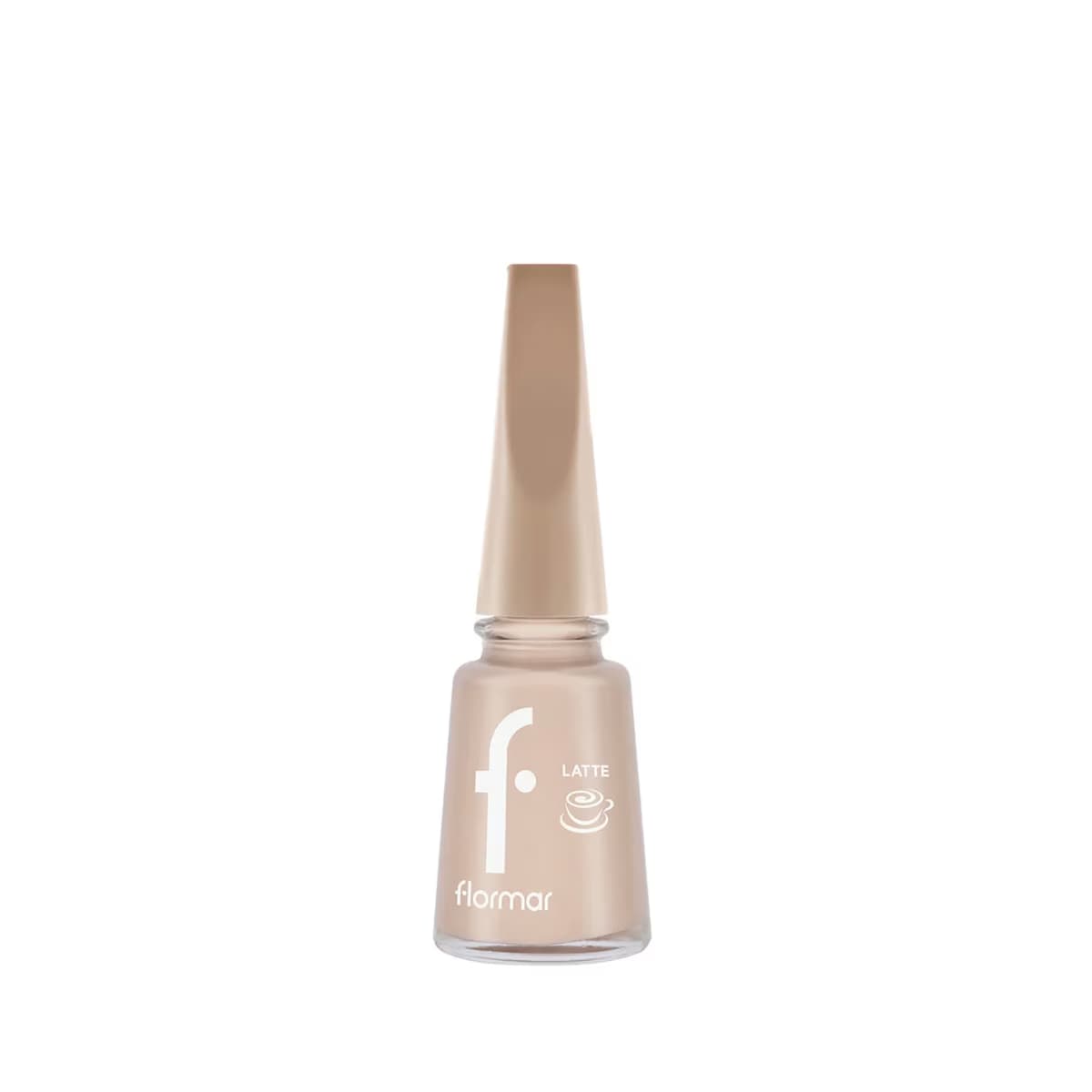 Flormar Yoğun Pigmentli & Kahve Tonlu Parlak Bitişli Oje Latte 010 Toasted Almond