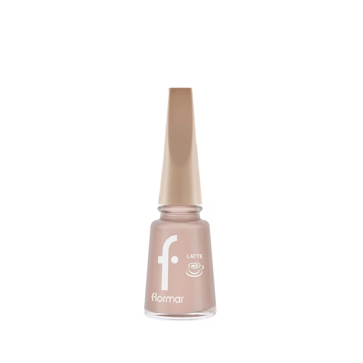 Flormar Yoğun Pigmentli & Kahve Tonlu Parlak Bitişli Oje Latte 004 Dusty Cappuccino