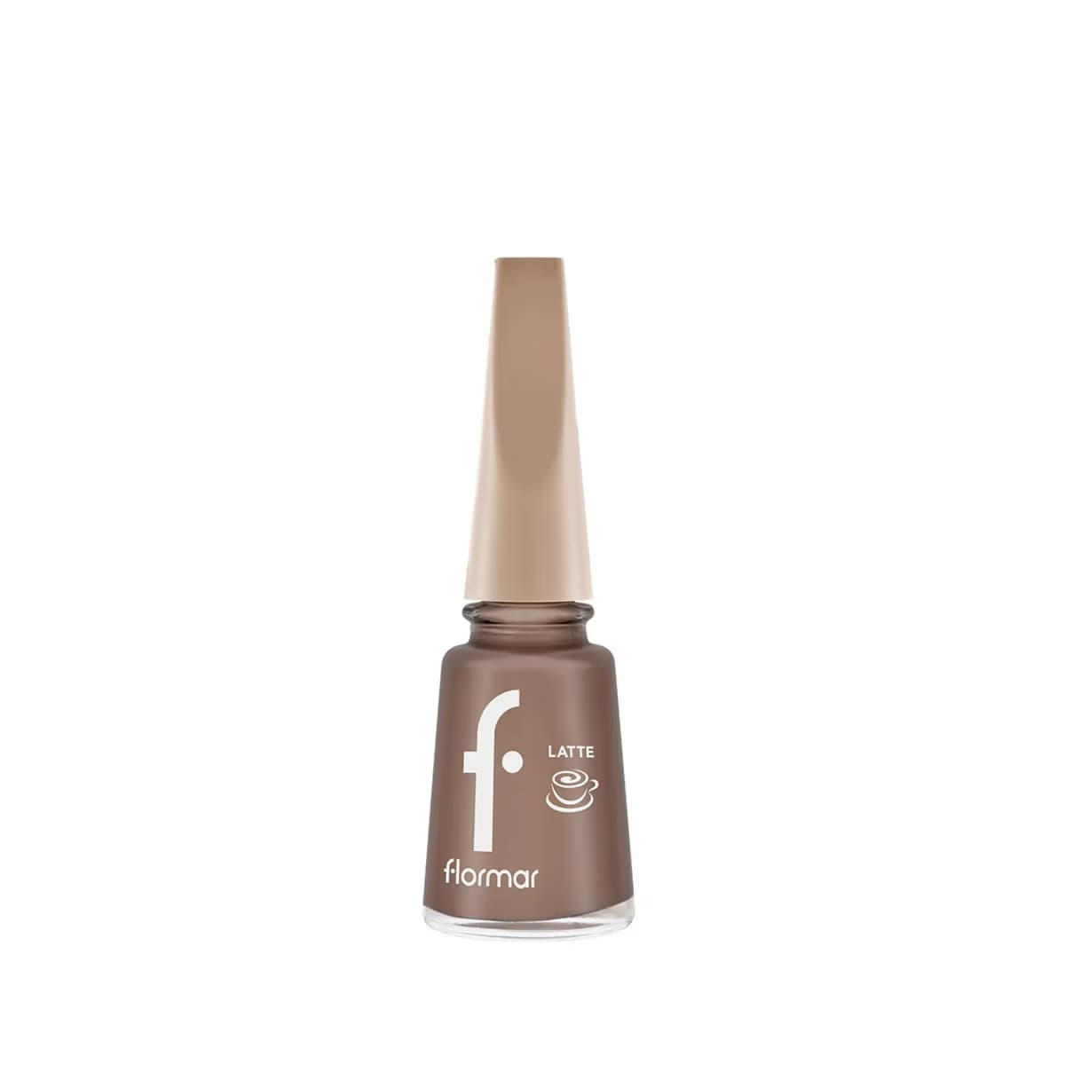 Flormar Yoğun Pigmentli & Kahve Tonlu Parlak Bitişli Oje Latte 007 Velvet Mocha
