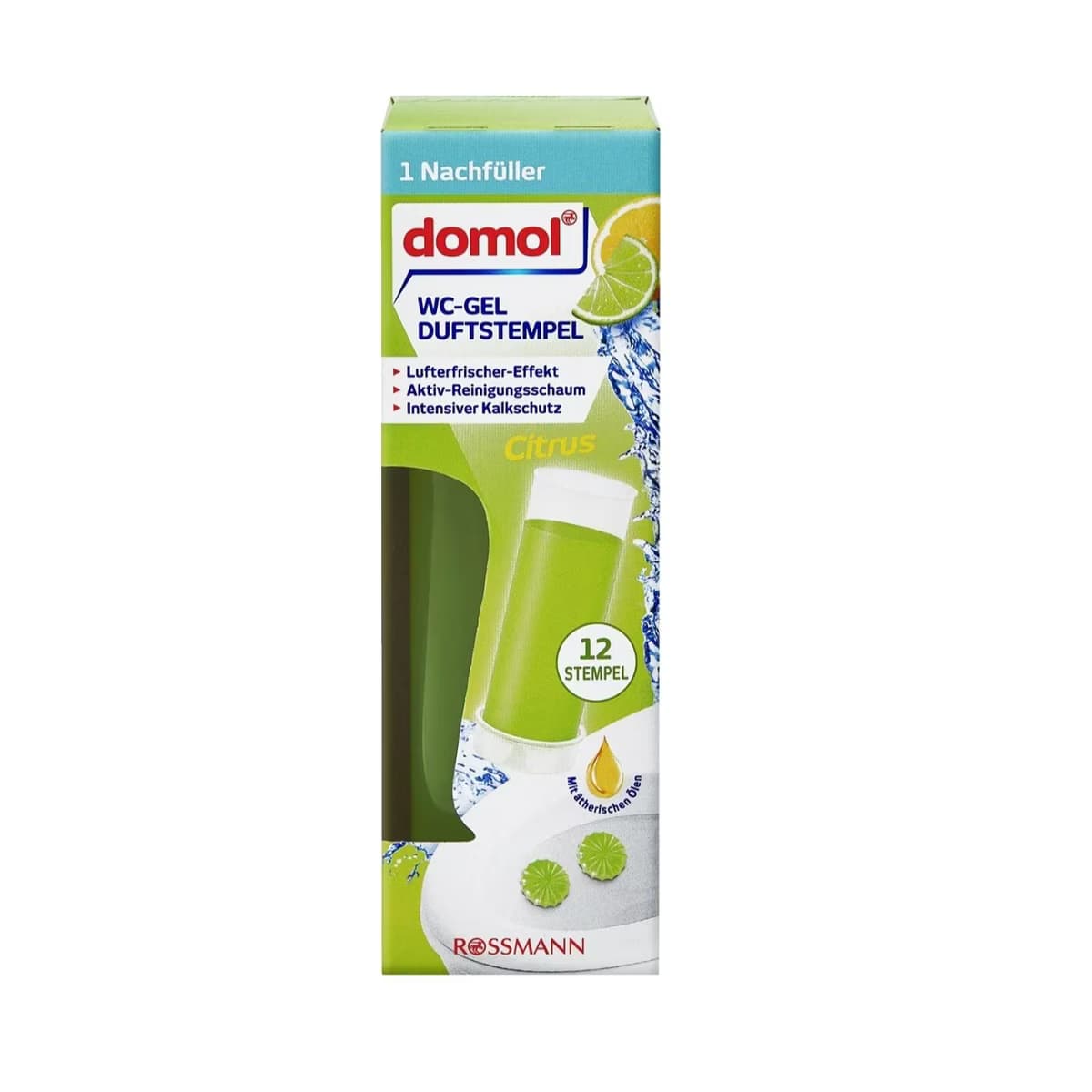 Domol Tuvalet Jeli Tüp Damga Jel Yedek Paket Limon 75 ml