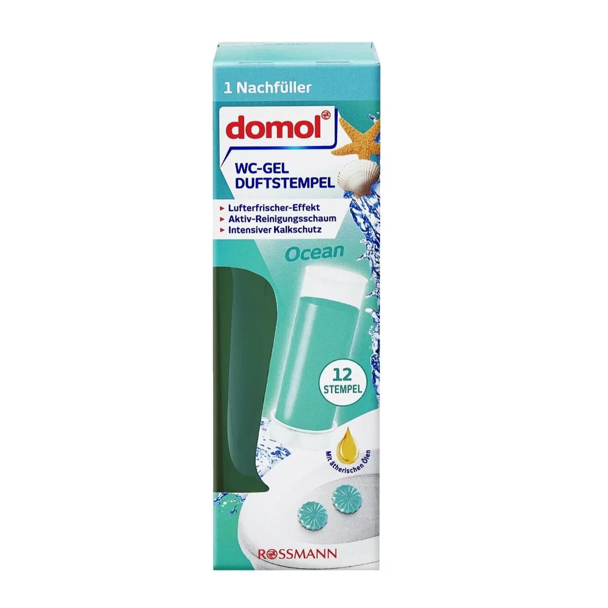 Domol Tuvalet Jeli Tüp Damga Jel Yedek Okyanus Serinliği 75 ml