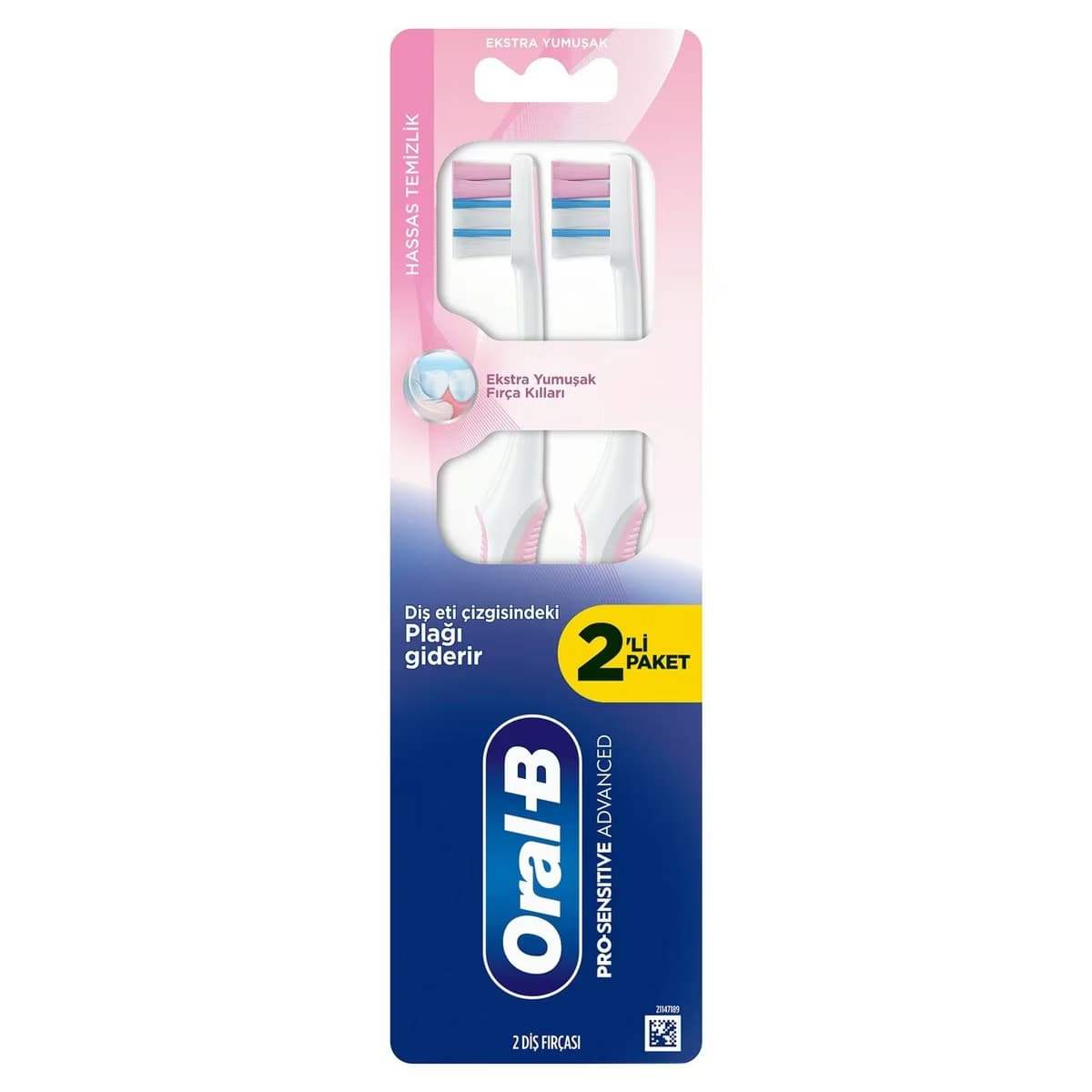 Oral-B Pro-Sensitive Advanced Hassas Temizlik Diş Fırçası 2 Adet