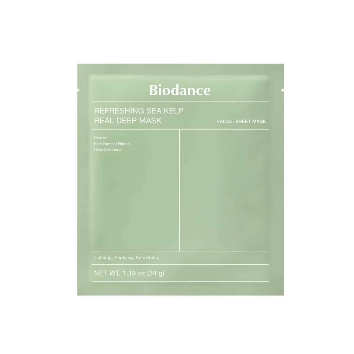 Biodance Refreshing Sea Kelp Mask – Ferahlatıcı ve Arındırıcı 34 g