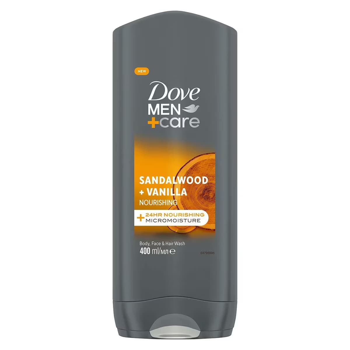 Dove Men +Care Duş Jeli Body, Face&Hair Sandalwood +Vanilla 400 ml