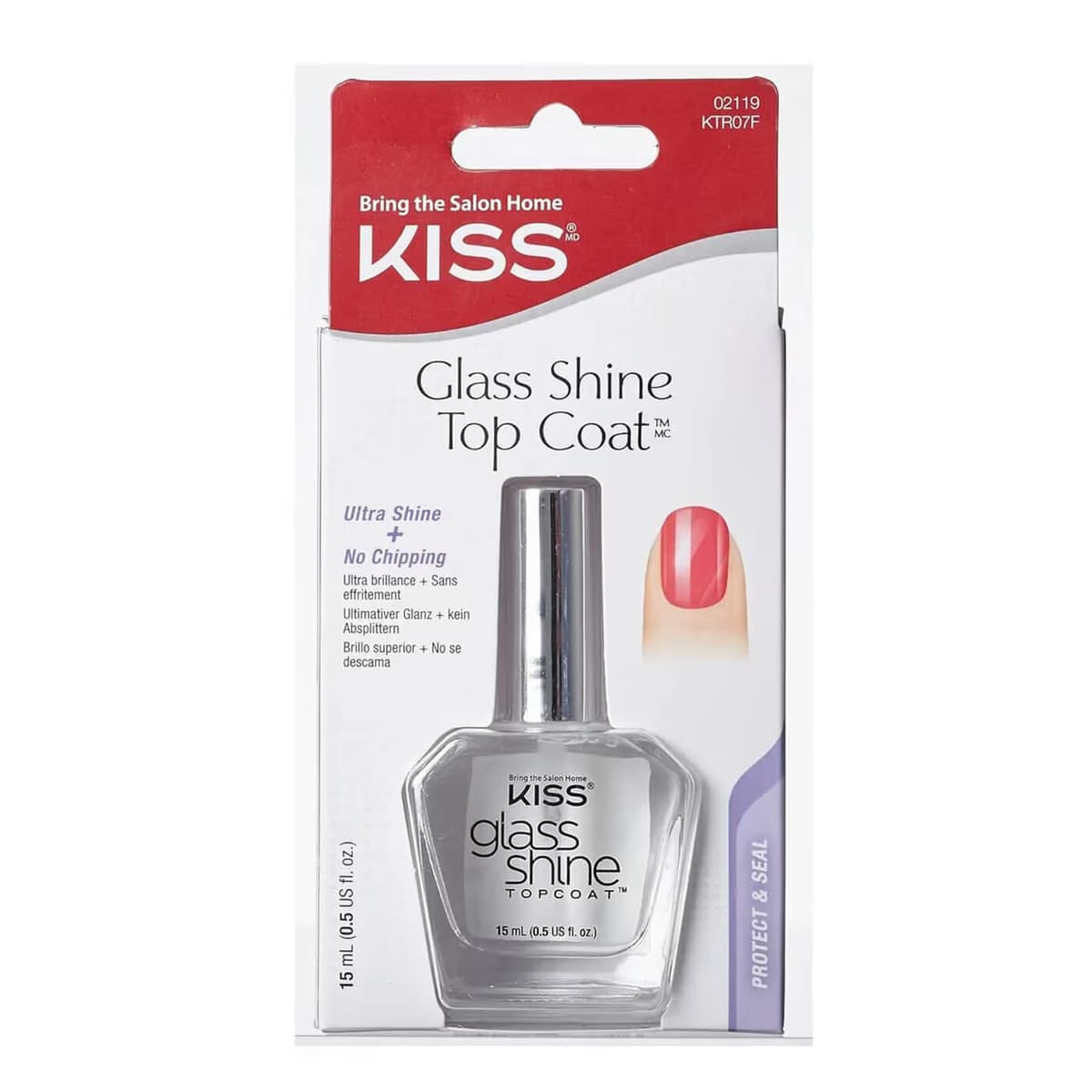 Kiss Tırnak Dayanıklılığını Arttırıcı ve Extra Parlatıcı Cila, 13 ml