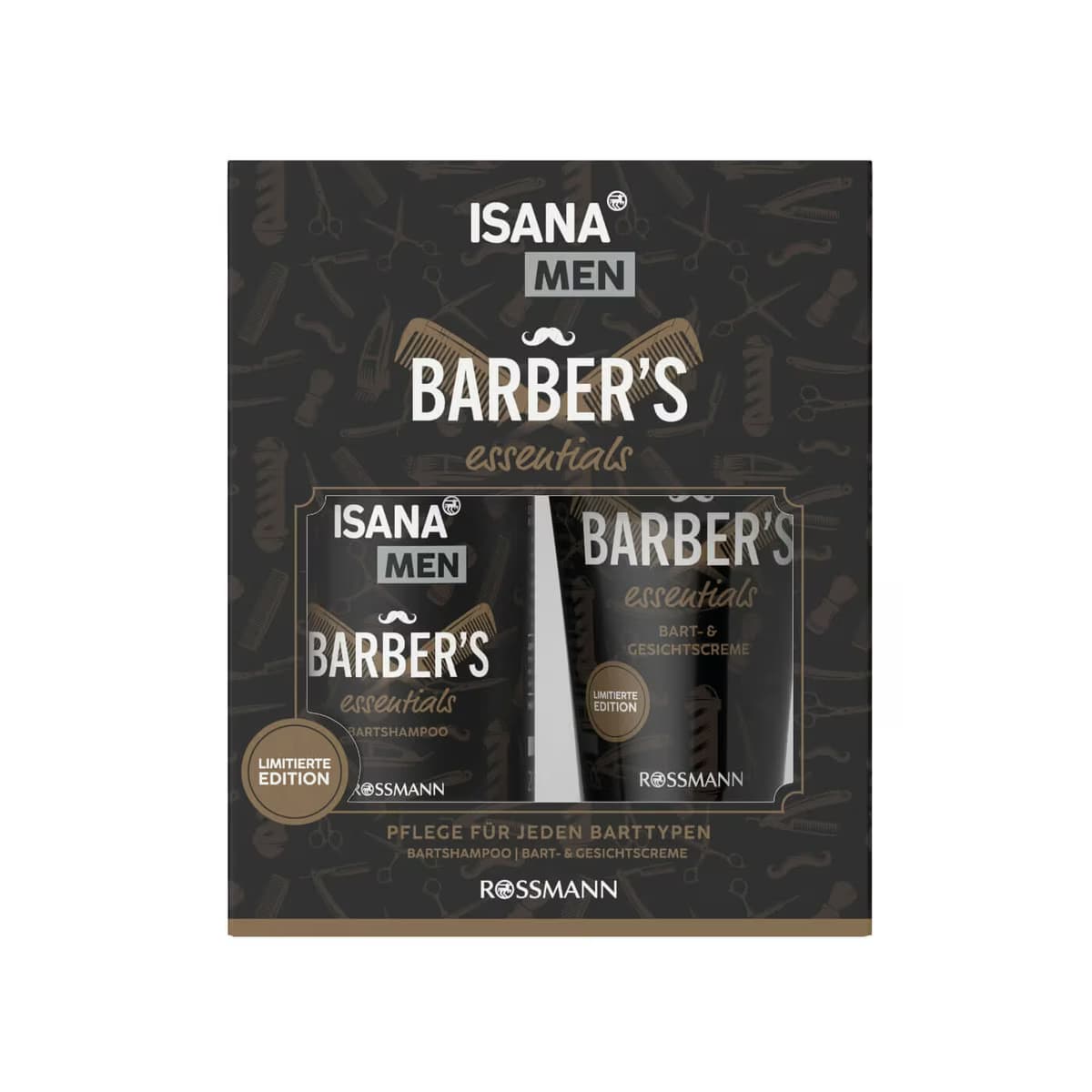 Isana Men Sakal Şampuanı ve Kremi Hediye Seti, 200 ml + 50 ml
