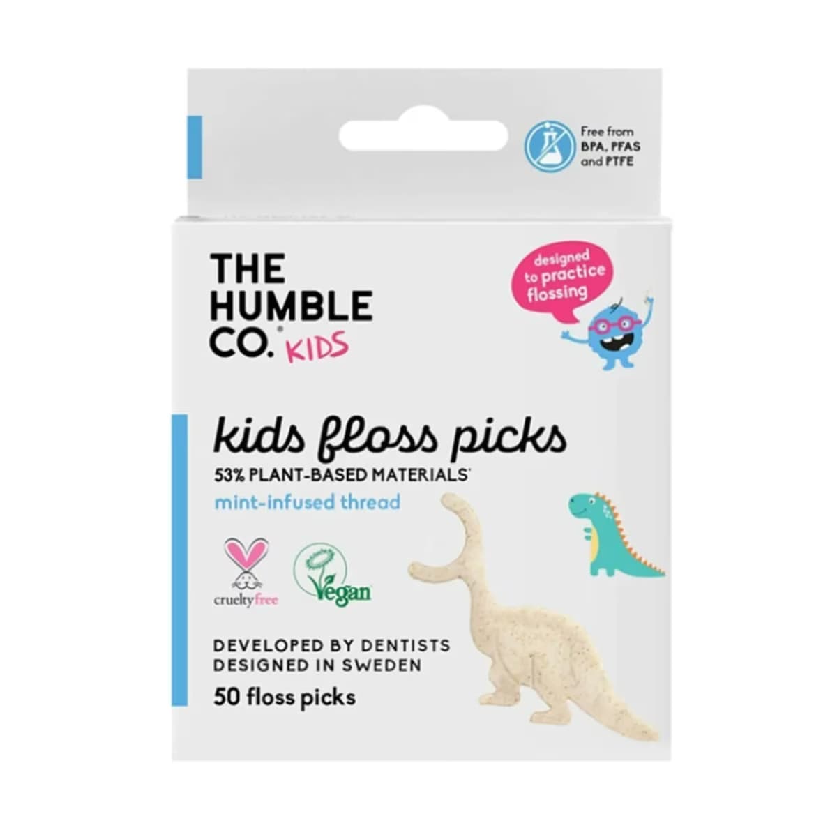 Humble Brush Çocuklar İçin Kürdanlı Diş İpi, 50'li