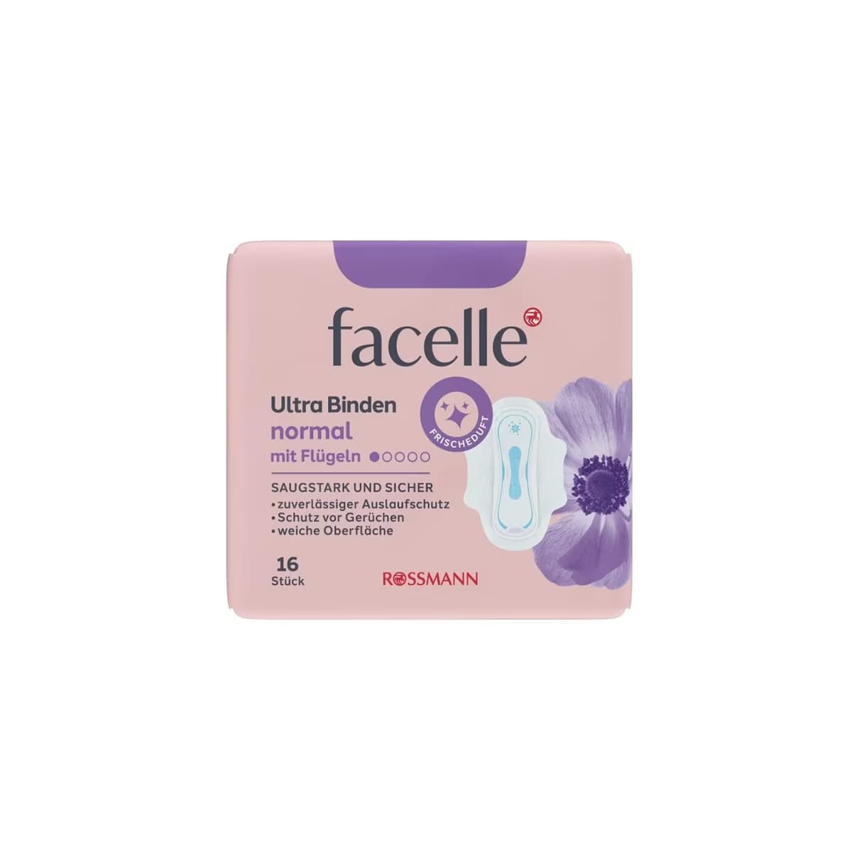 Facelle Ultra Ped Kanatlı Normal Ferah Kokulu 16'lı